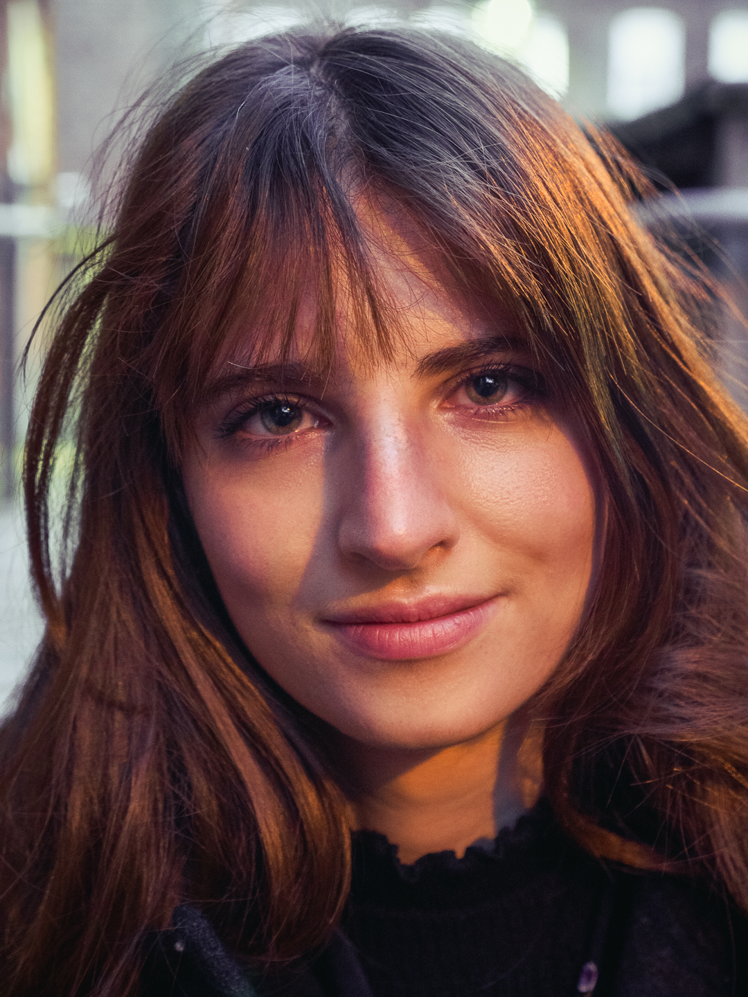 Portrait — amber warmth