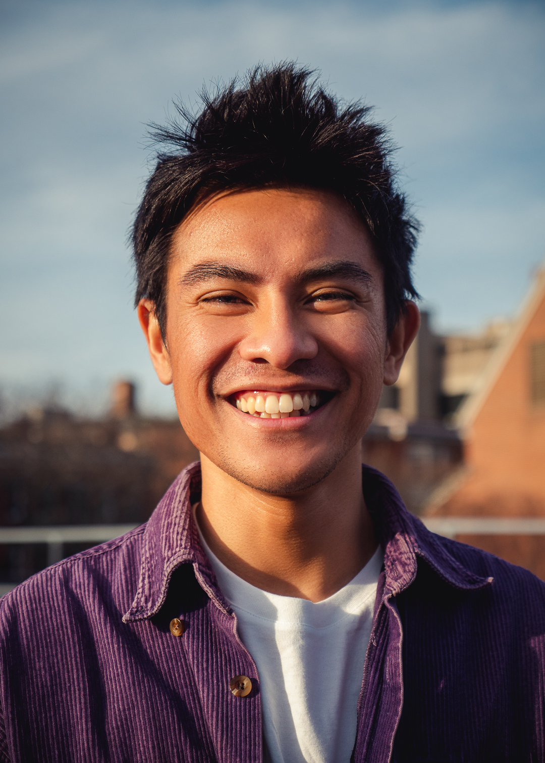 Portrait — golden hour joy